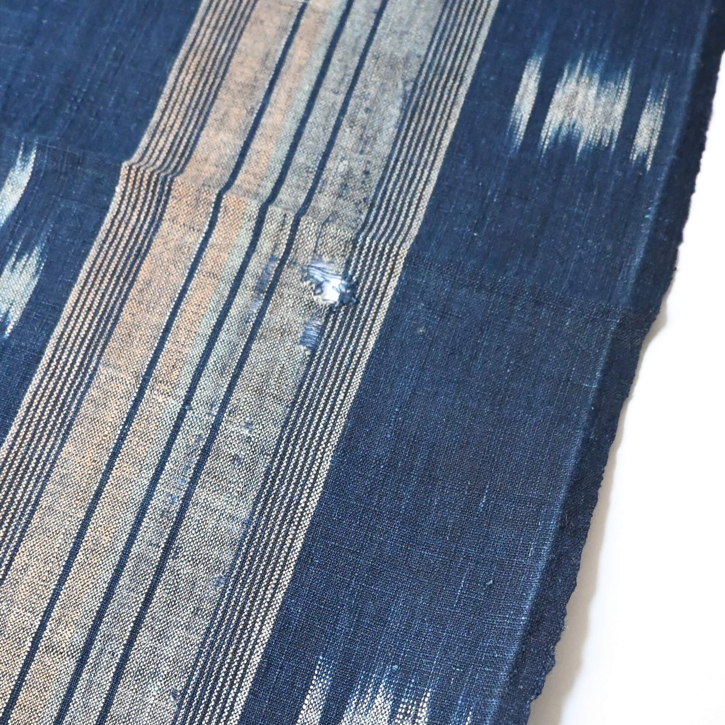Vintage Indigo Kasuri Cotton Piece