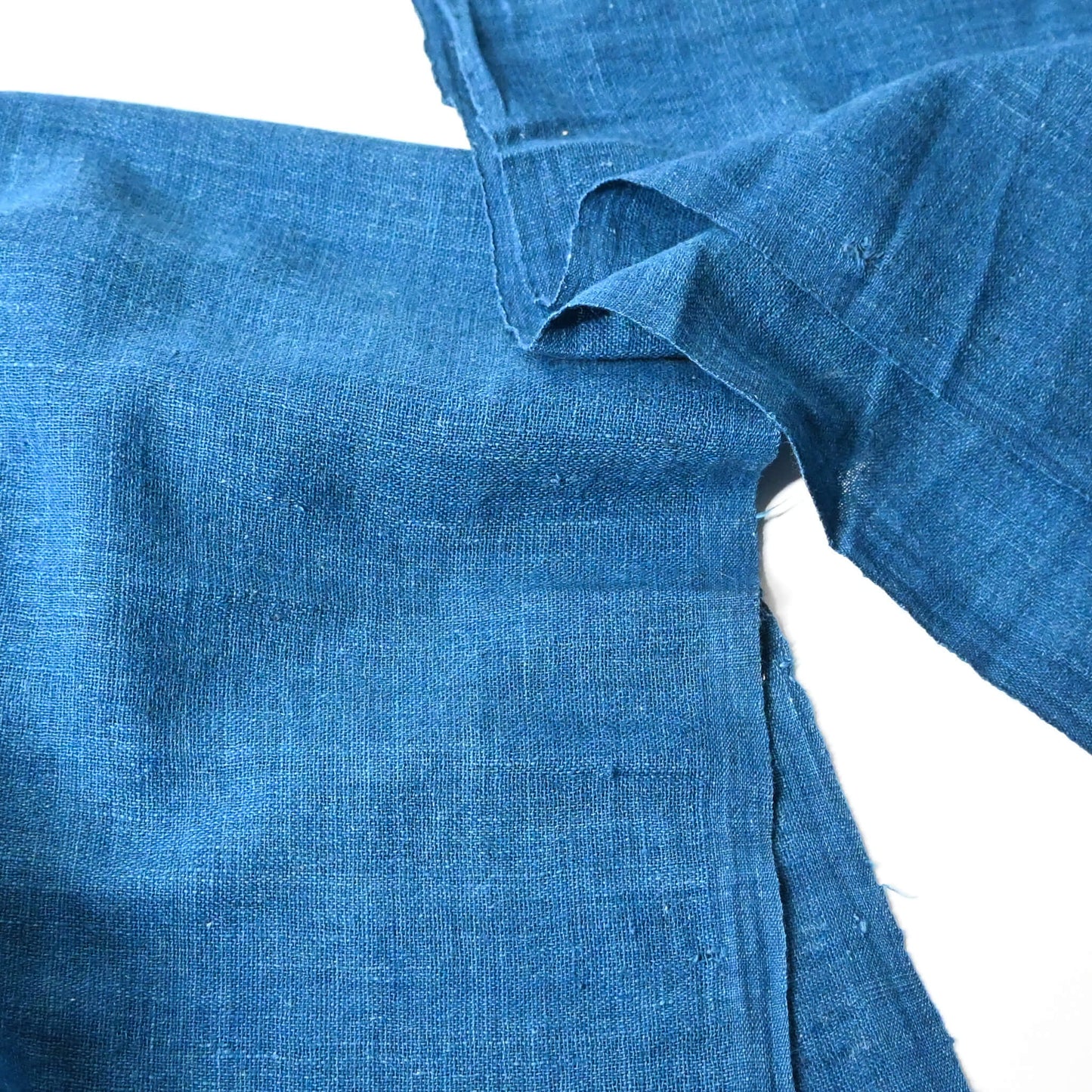 Vintage Plain Light Indigo Cotton Piece