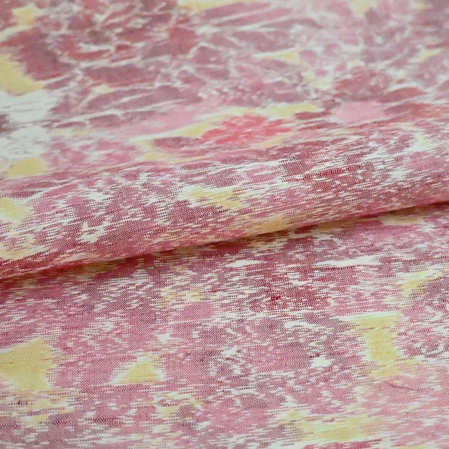 Vintage Tsumugi Silk Kimono Fabric Sold By The Metre