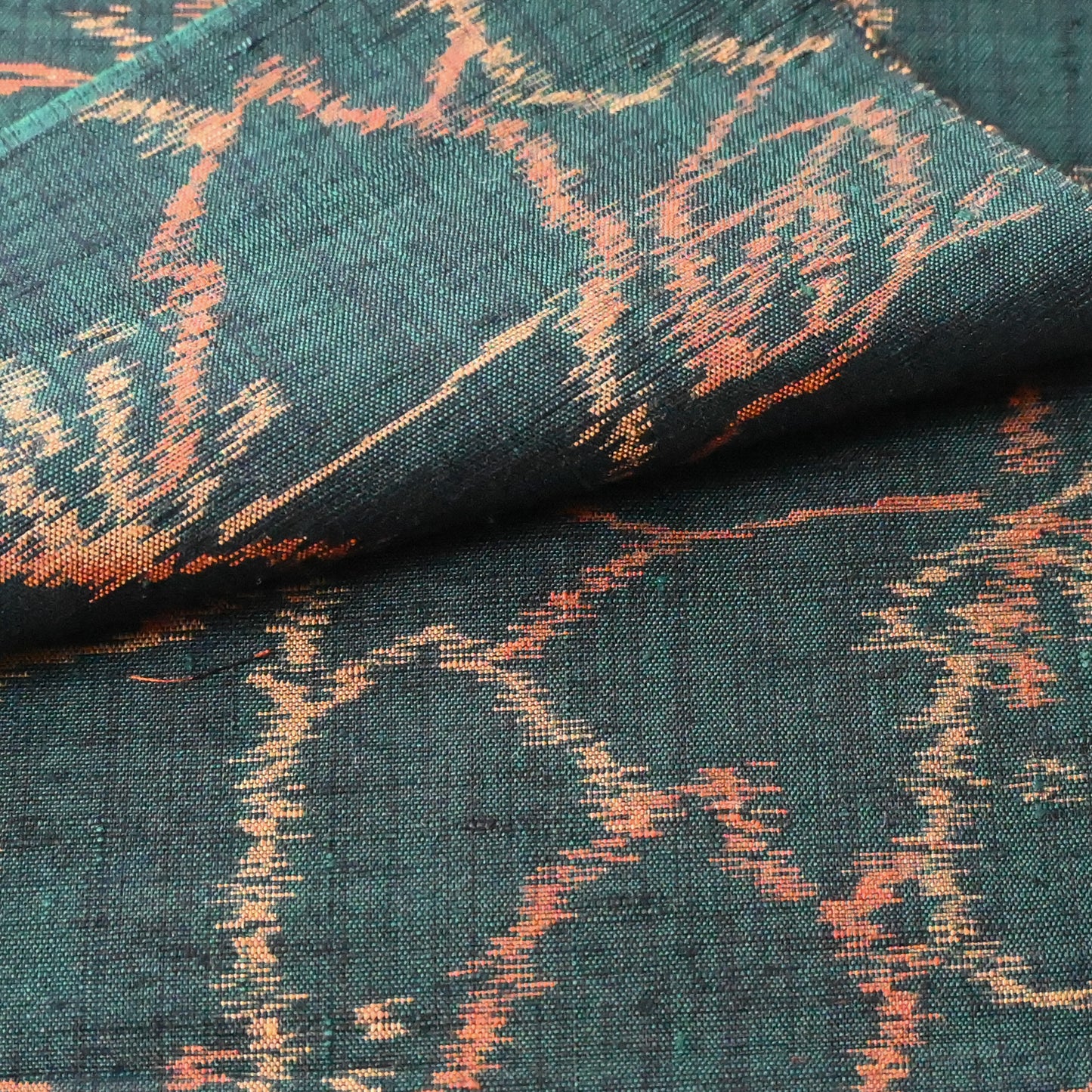 Vintage Tsumugi Silk Kimono Fabric Piece