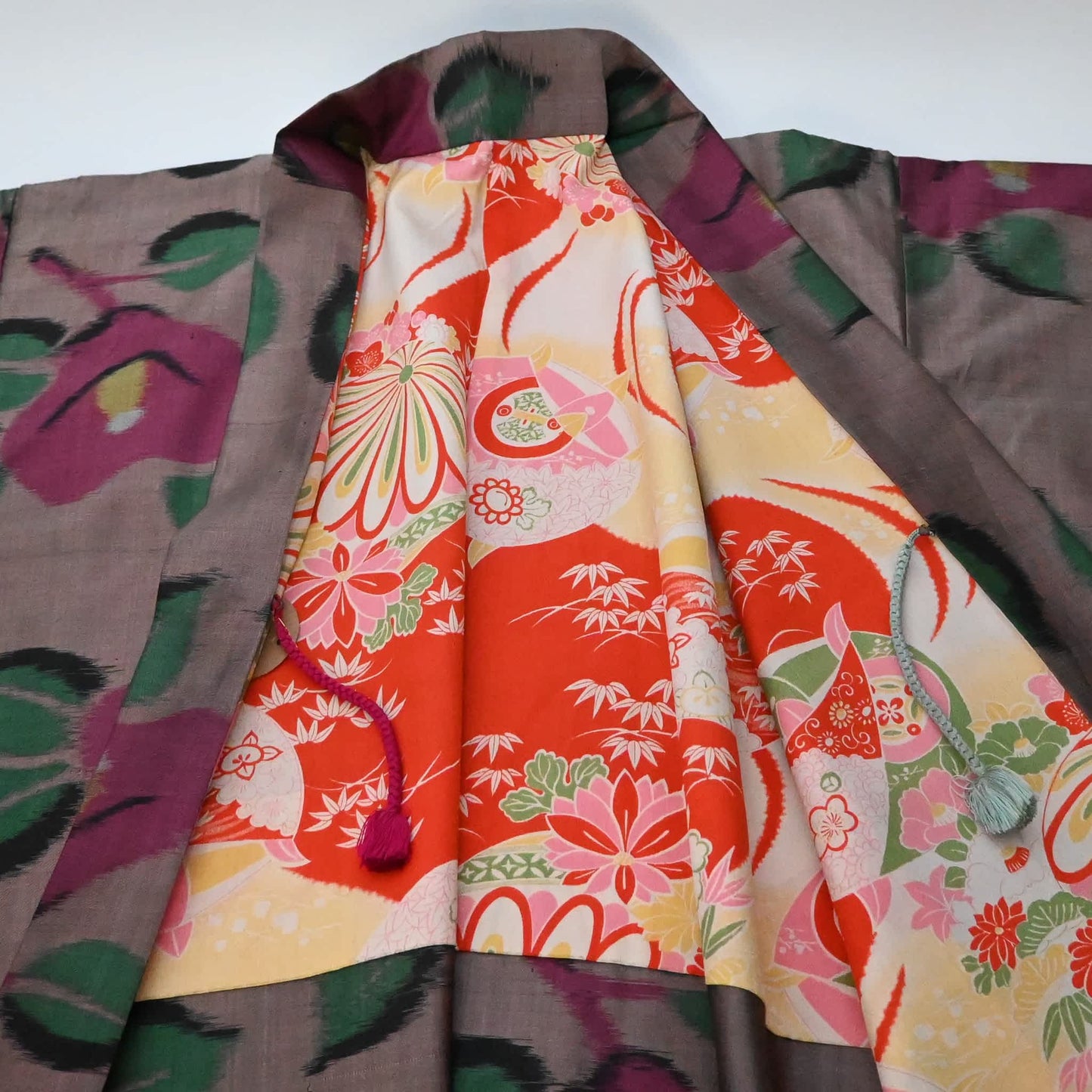 Antique Women's Meisen Silk Haori