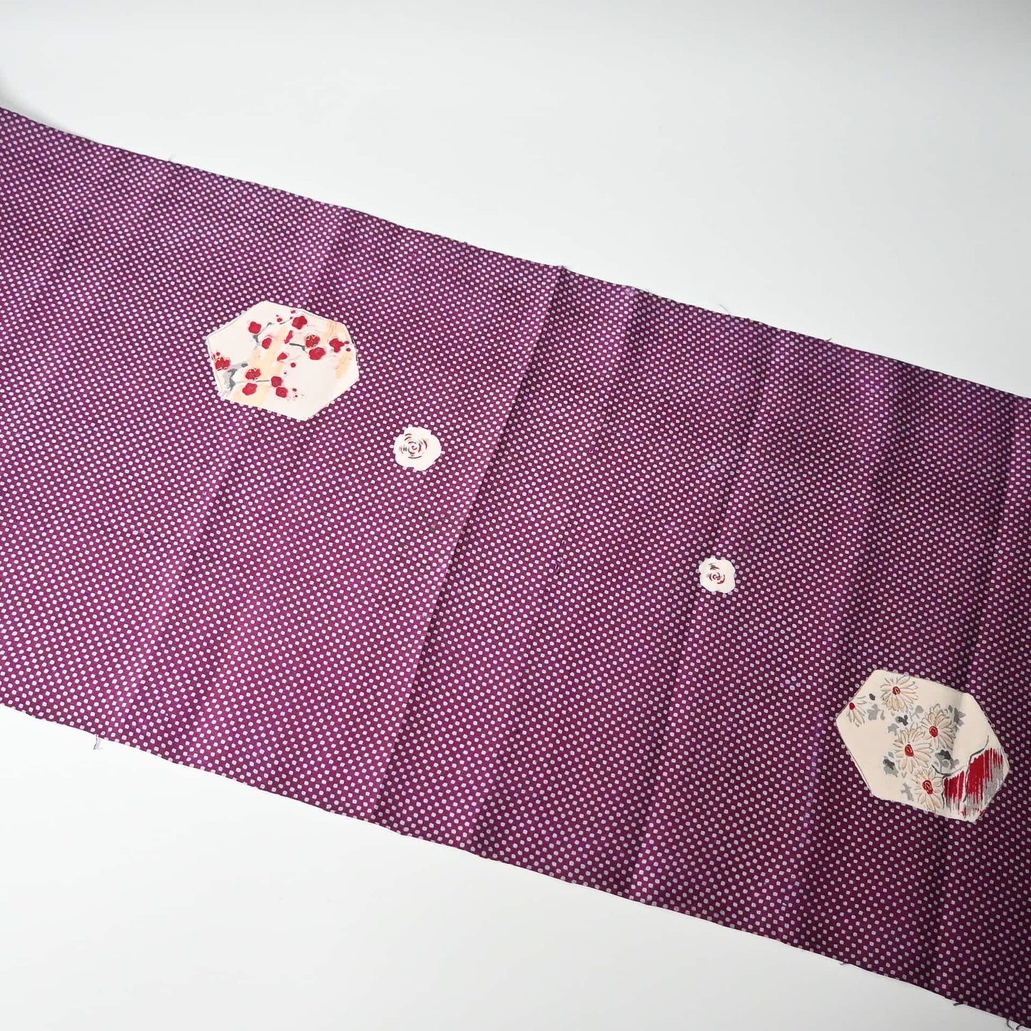 Vintage Silk Kimono Fabric Piece