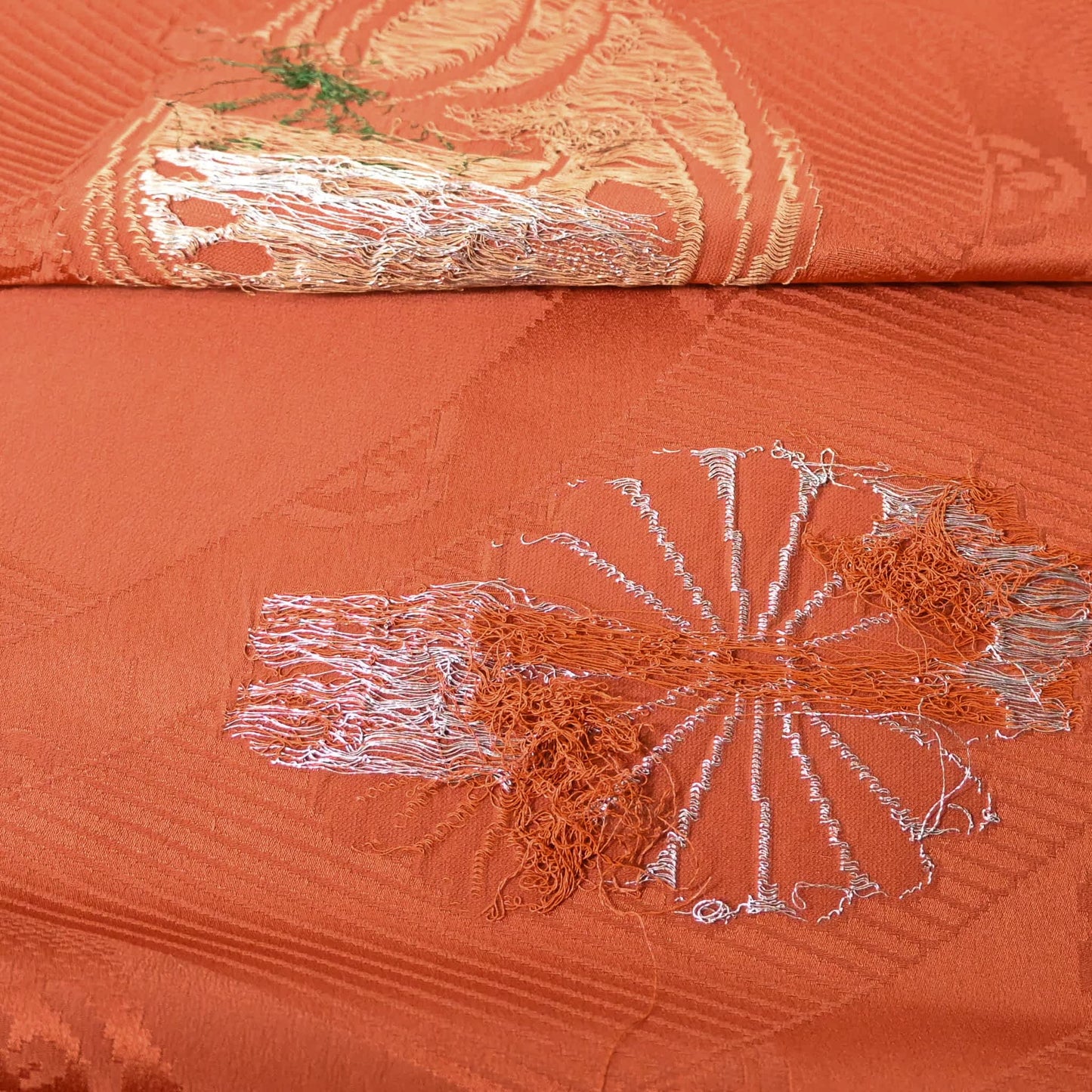 Vintage Silk Kimono Fabric Piece