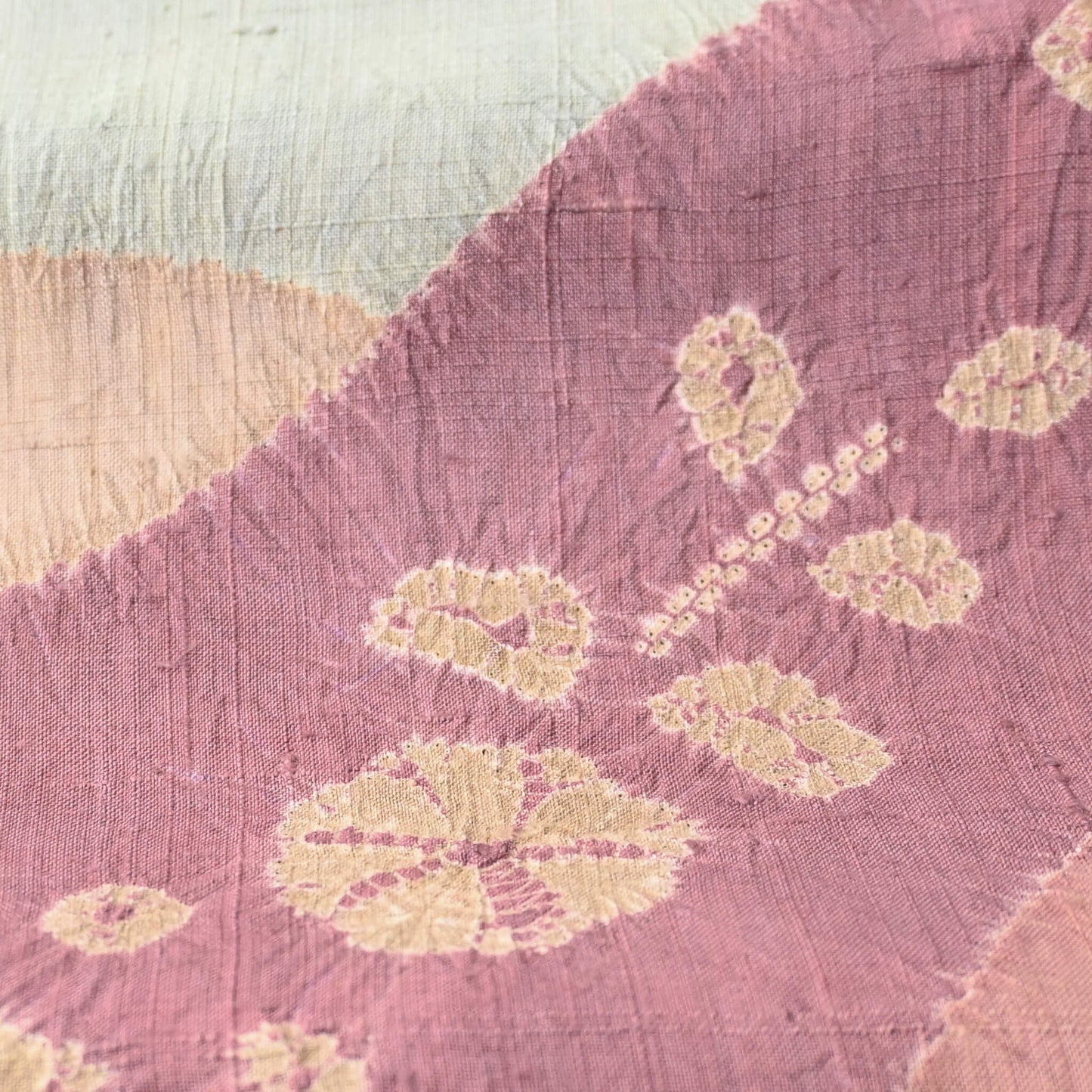 Yuki Tsumugi Silk Fukuro Obi