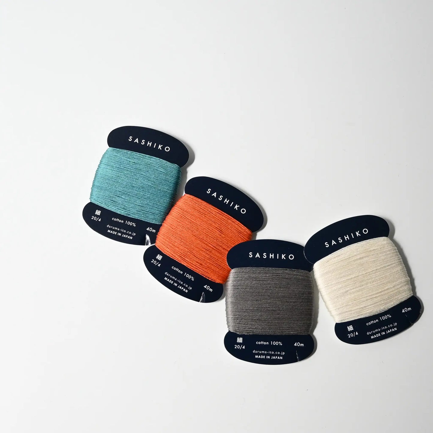 Sashiko thread from Daruma, ideal for sashiko stitching, visible mending, embroidery or various other needlework projects.