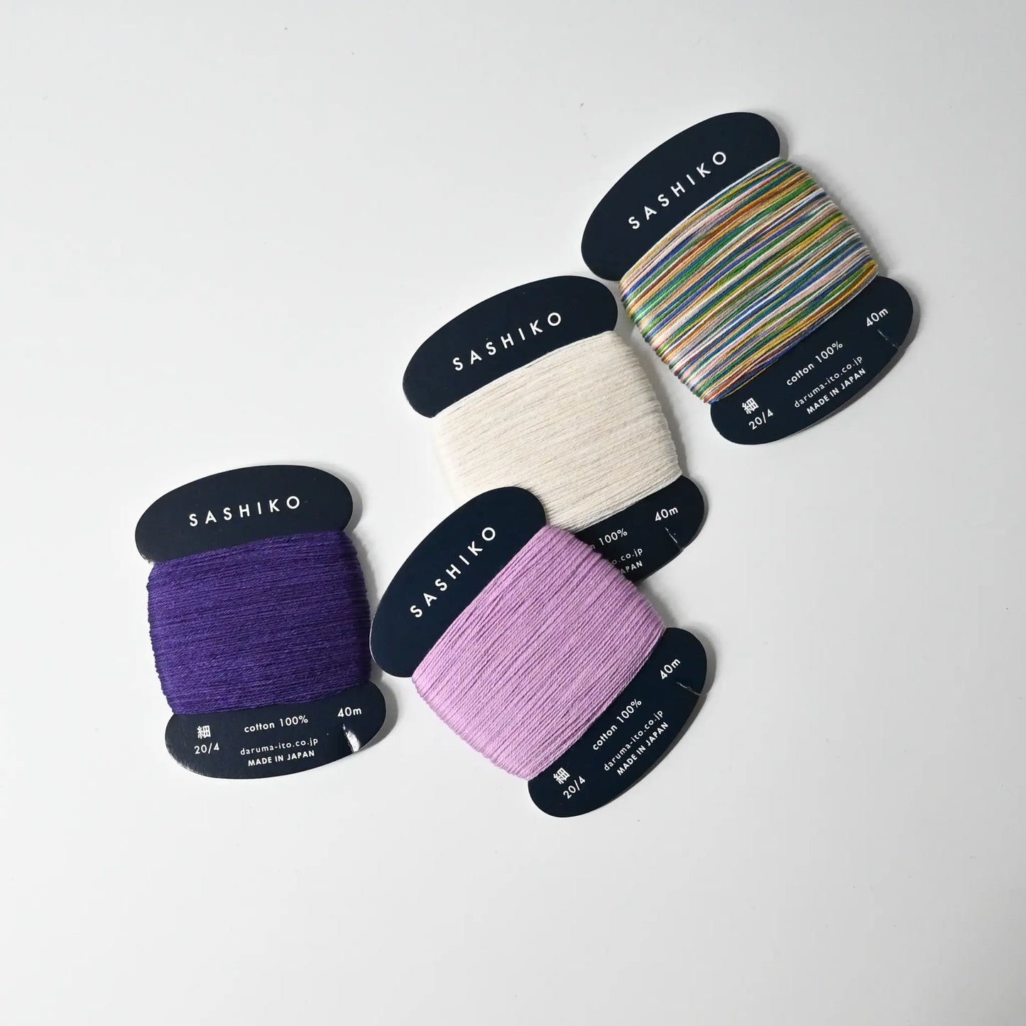 Sashiko thread from Daruma, ideal for sashiko stitching, visible mending, embroidery or various other needlework projects.