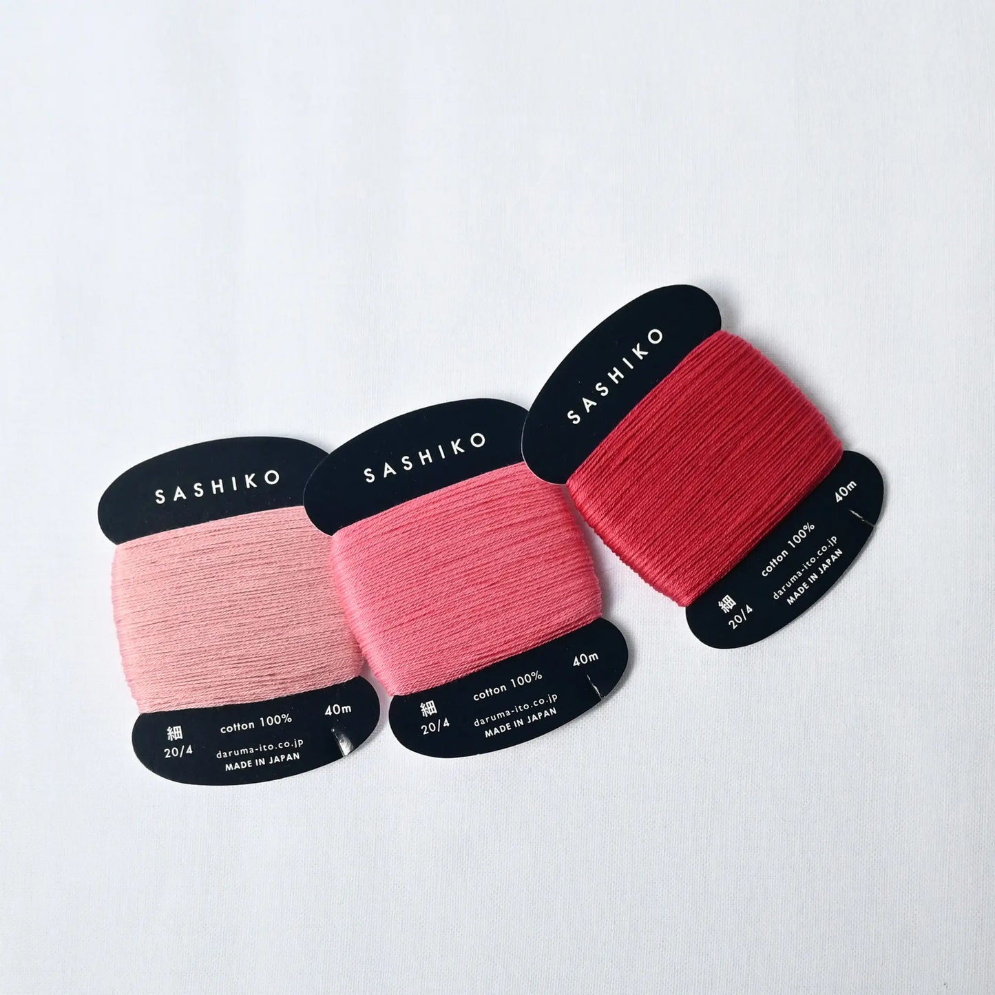 Sashiko thread from Daruma, ideal for sashiko stitching, visible mending, embroidery or various other needlework projects.