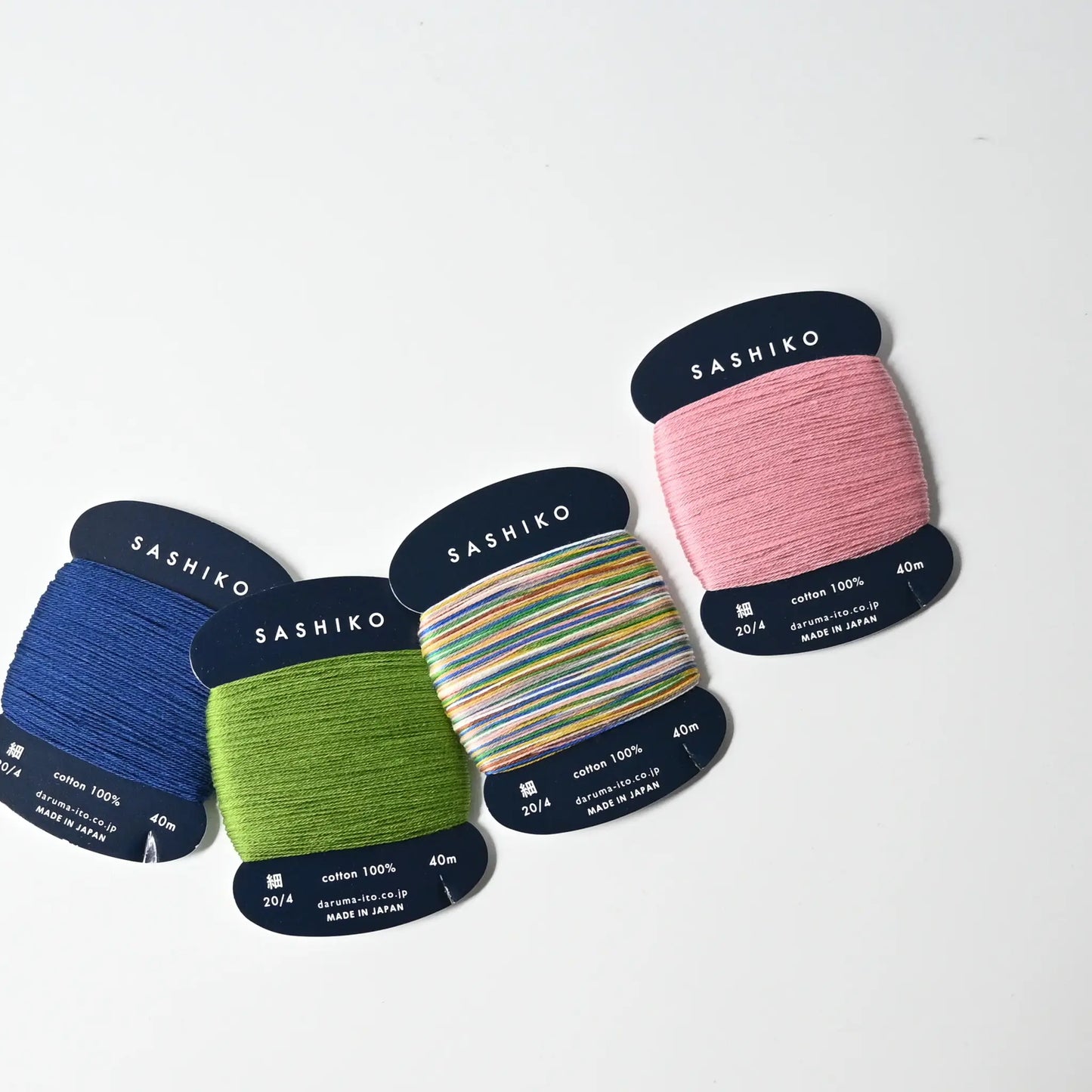 Sashiko thread from Daruma, ideal for sashiko stitching, visible mending, embroidery or various other needlework projects.