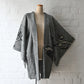 Vintage Women's Black Silk Shibori Haori