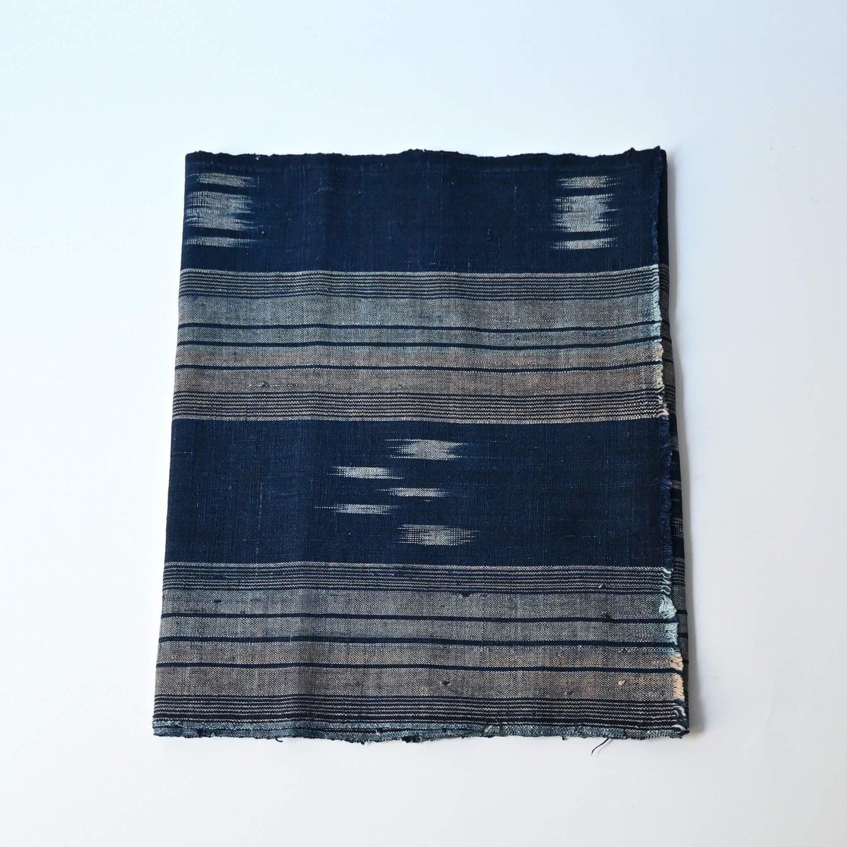 Vintage Indigo Kasuri Cotton Piece