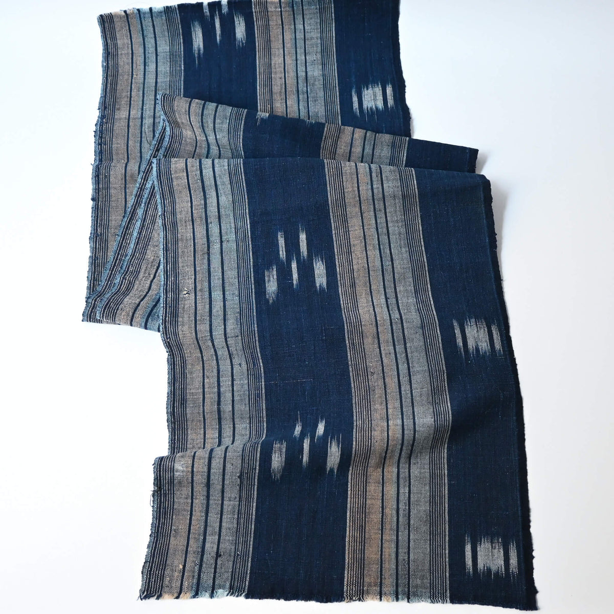Vintage Indigo Kasuri Cotton Piece