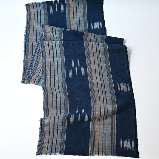 Vintage Indigo Kasuri Cotton Piece