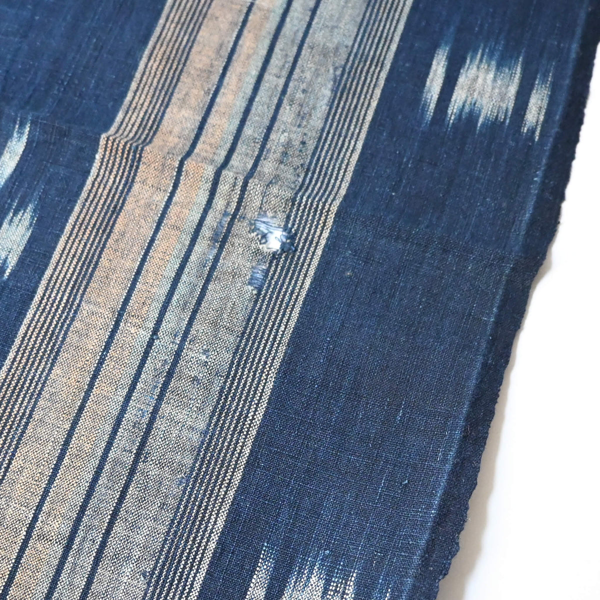 Vintage Indigo Kasuri Cotton Piece