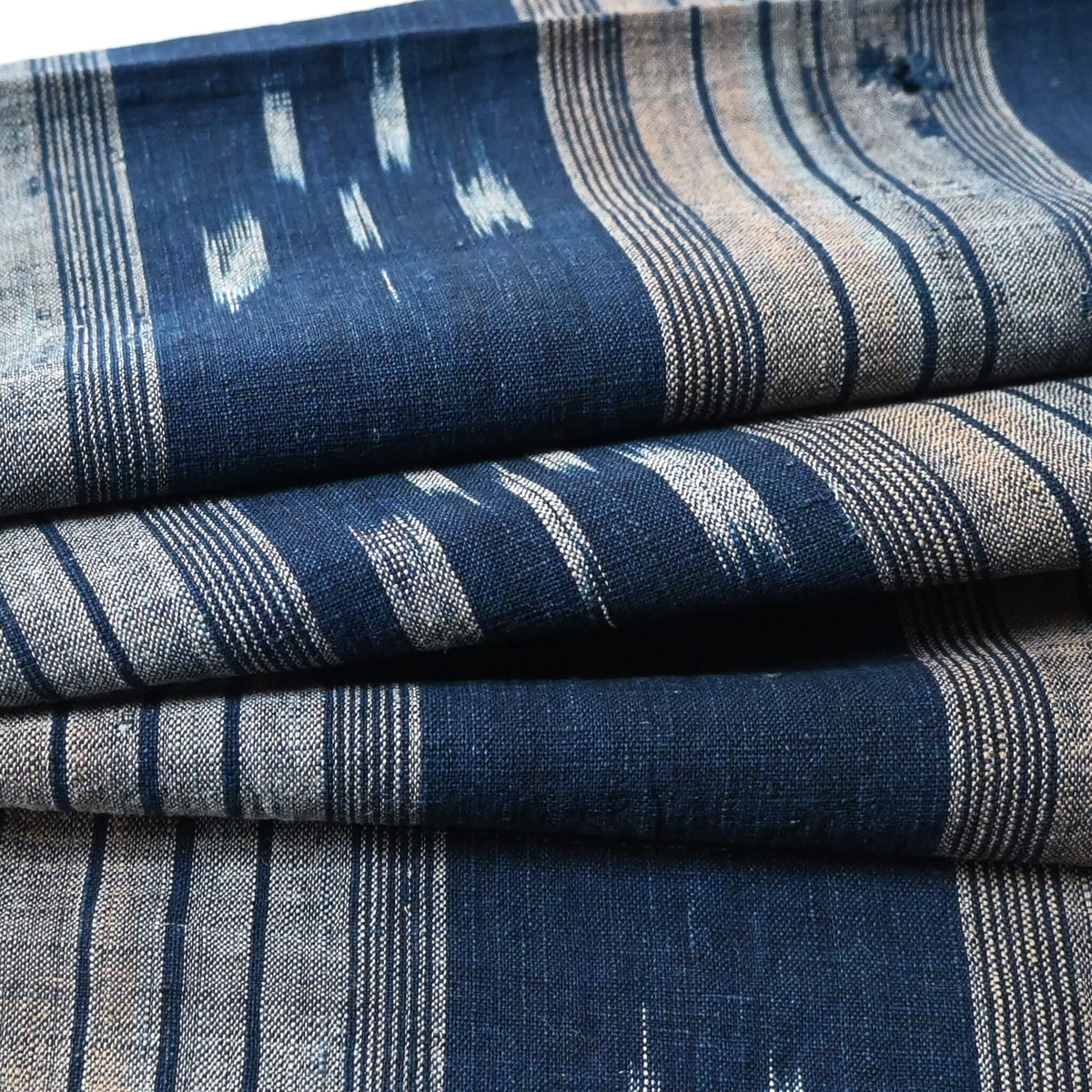 Vintage Indigo Kasuri Cotton Piece