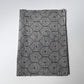 Vintage Grey Tsumugi Silk Kimono Fabric with Kikko Pattern