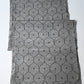 Vintage Grey Tsumugi Silk Kimono Fabric with Kikko Pattern