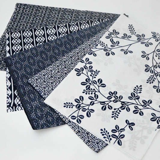 Vintage Yukata Cotton Fabric Bundle - Hagi