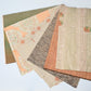 Vintage Kimono Silk Fabric Bundle - Forest