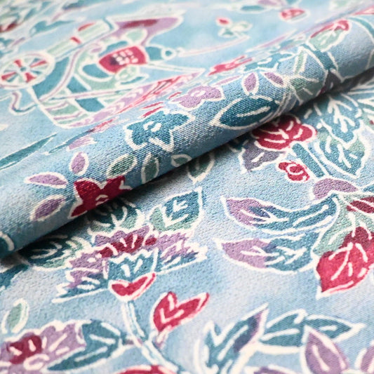 Vintage Silk Kimono Fabric Sold By The Metre