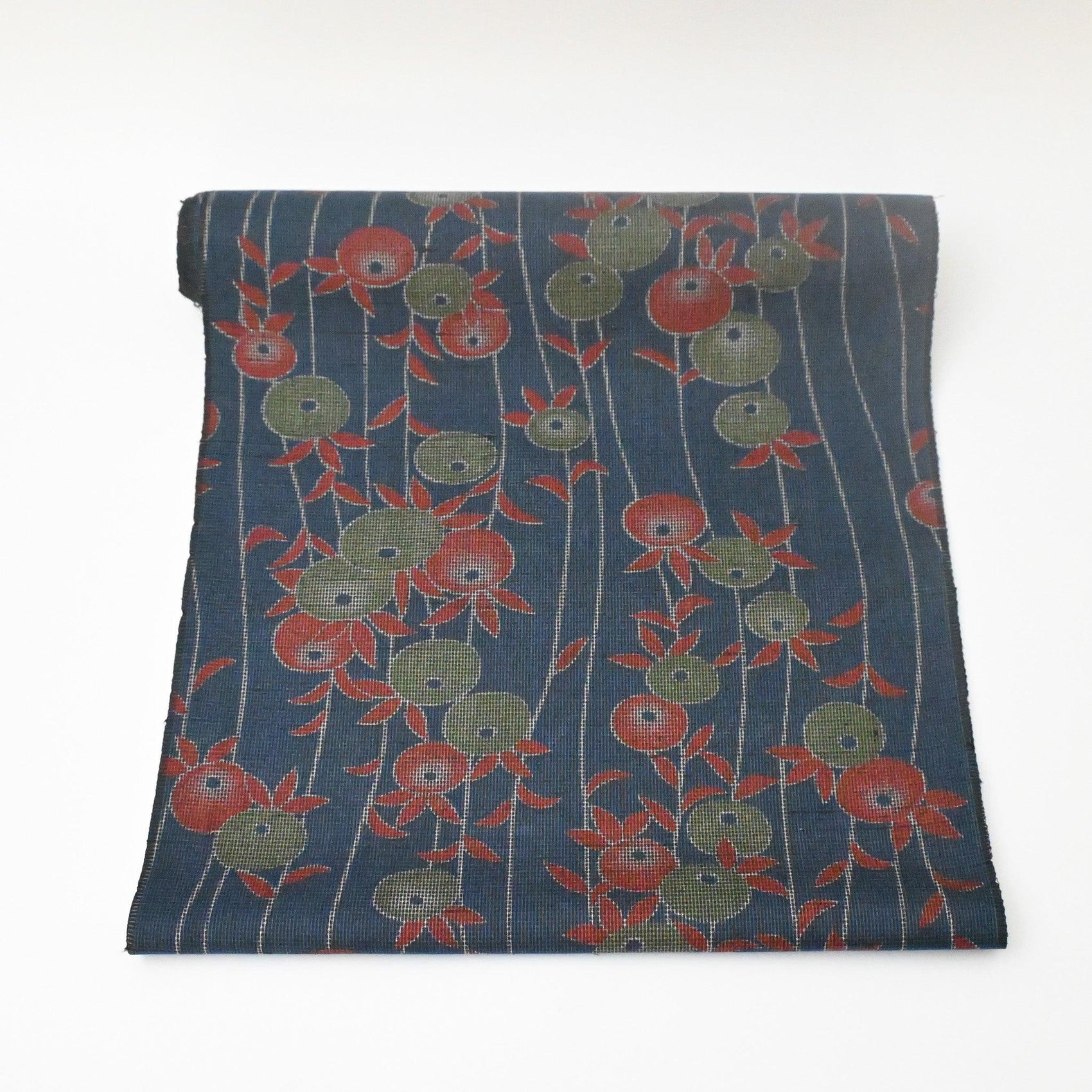 Vintage Tsumugi Silk Kimono Fabric Sold By The Metre