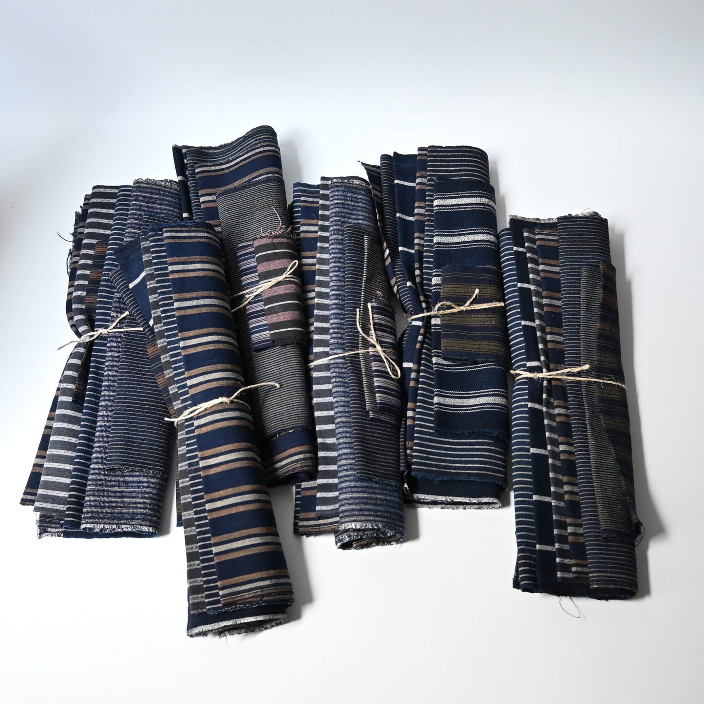 Vintage Indigo Stripe Cotton Bundle