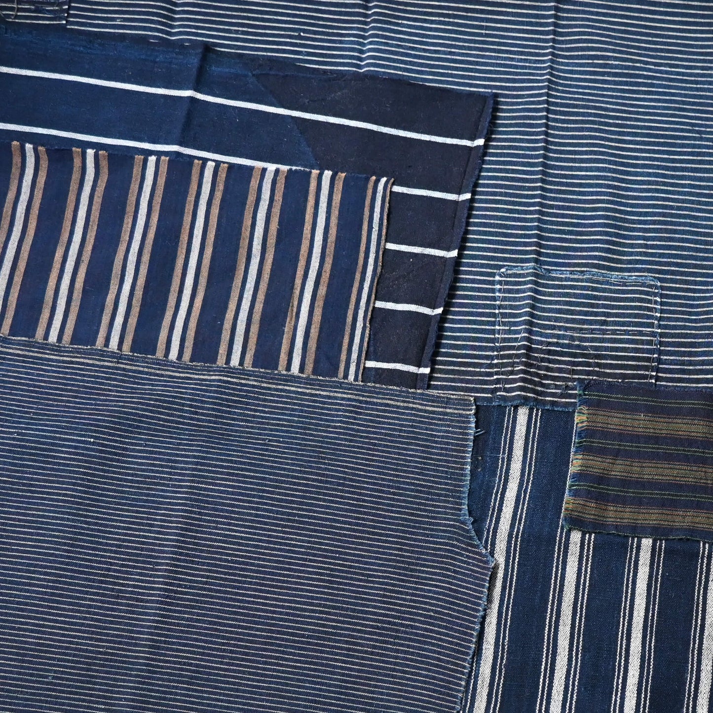 Vintage Indigo Stripe Cotton Bundle