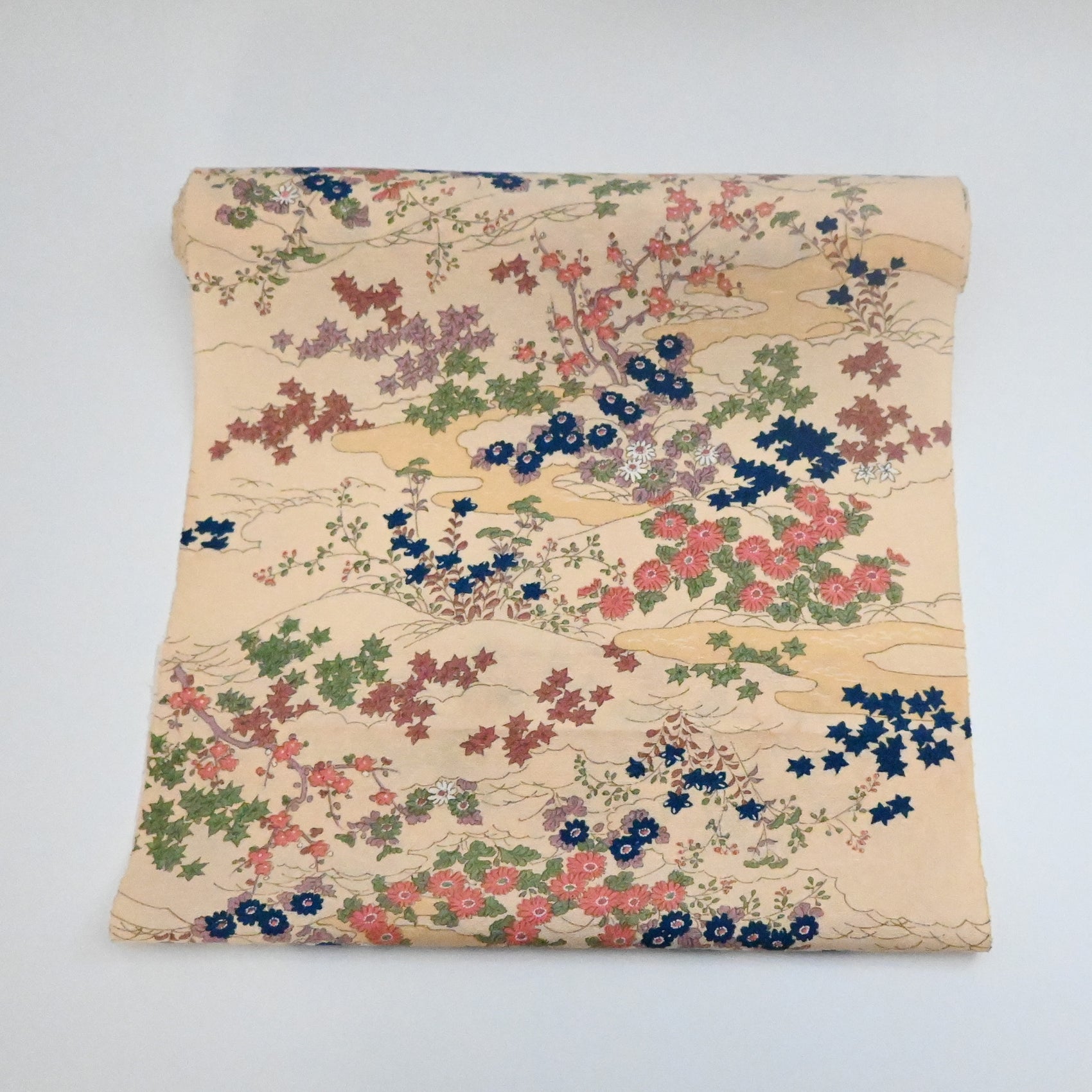 Vintage Silk Wool Kimono Fabric Sold By The Metre