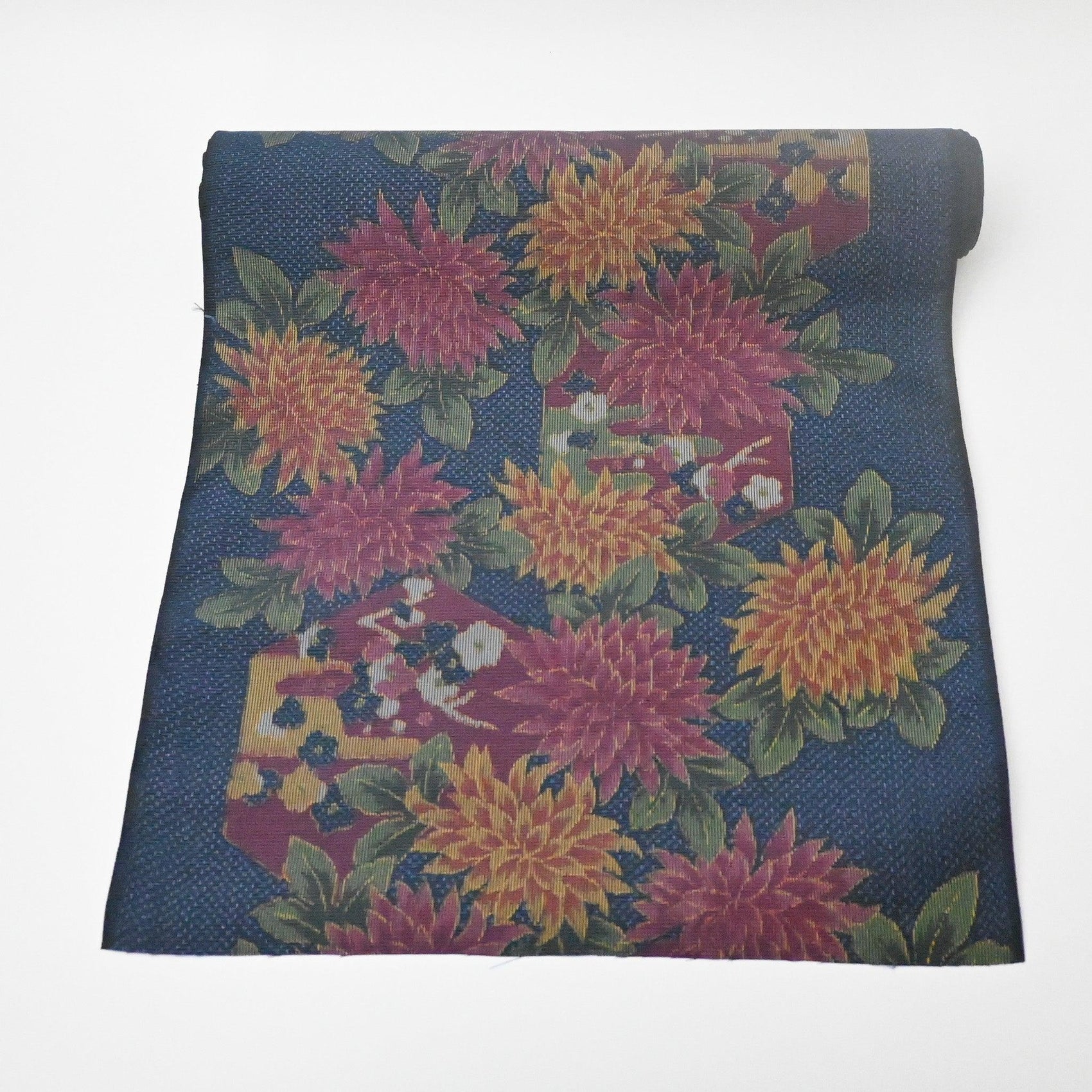 Vintage Oshima Tsumugi Silk Kimono Fabric Sold By The Metre