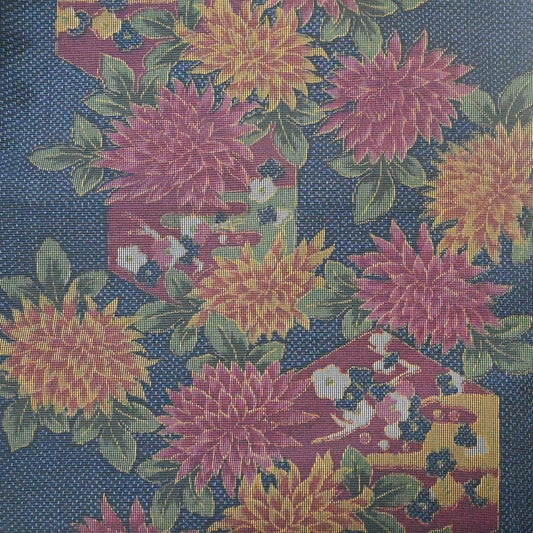 Vintage Oshima Tsumugi Silk Kimono Fabric Sold By The Metre