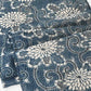 Vintage Indigo Katazome Cotton Piece with Chrysanthemum