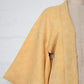 Vintage Women's Pastel Yellow Silk Shibori Haori
