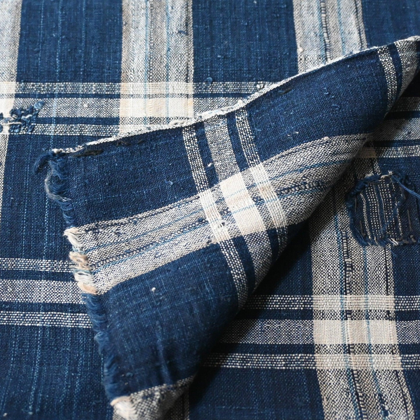 Vintage Indigo Check Cotton