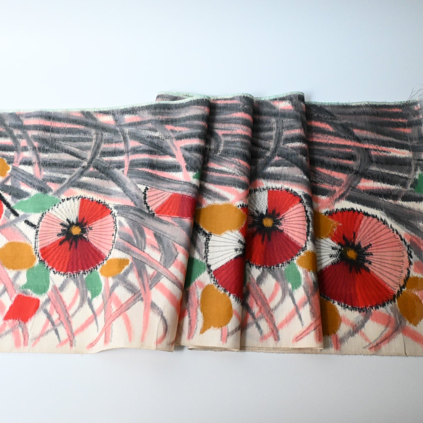 Vintage Meisen Silk Kimono Fabric Piece