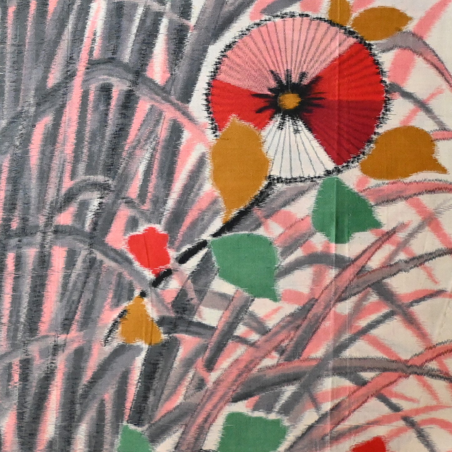 Vintage Meisen Silk Kimono Fabric Piece