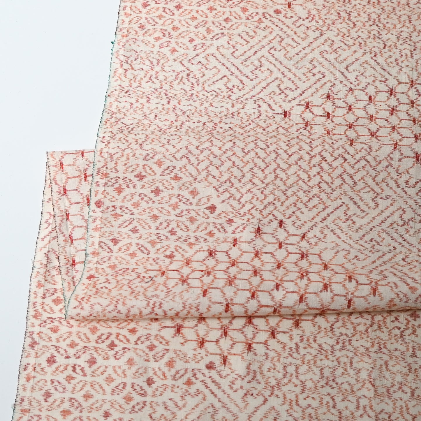 Vintage Tsumugi Silk Kimono Fabric Piece