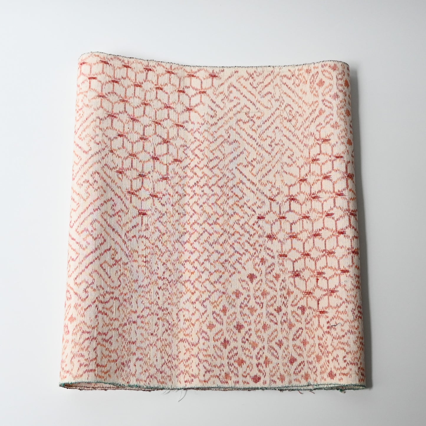Vintage Tsumugi Silk Kimono Fabric Piece