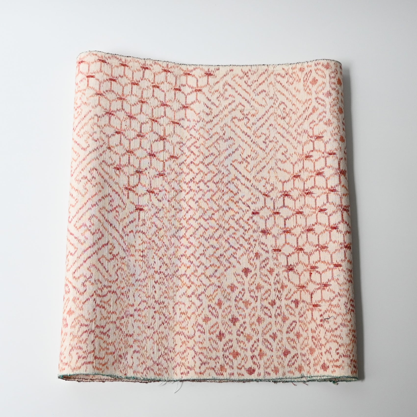 Vintage Tsumugi Silk Kimono Fabric Piece