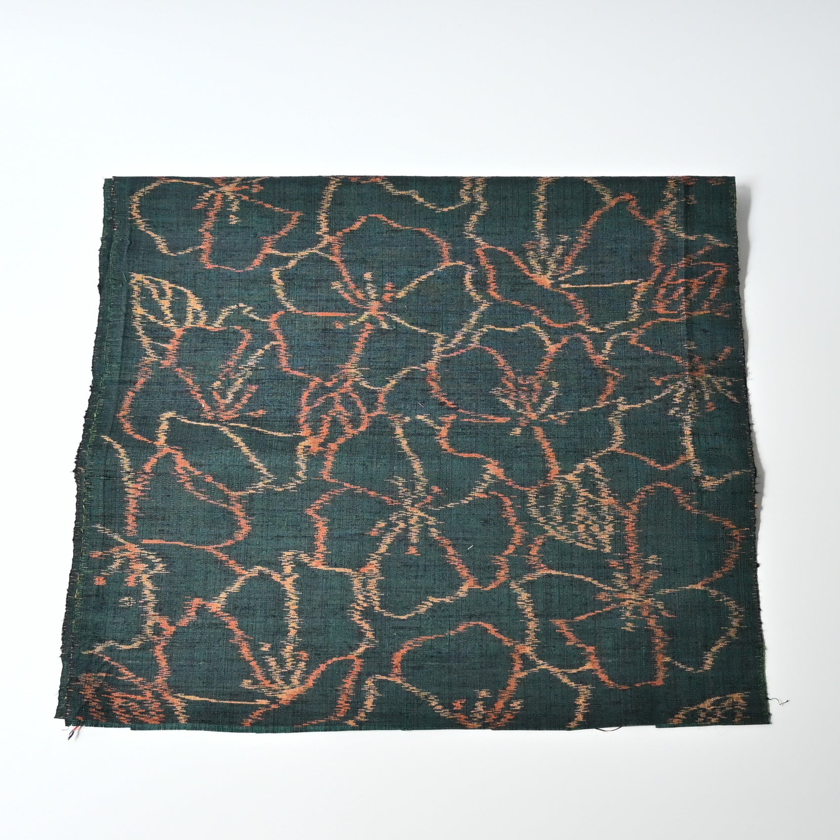 Vintage Tsumugi Silk Kimono Fabric Piece