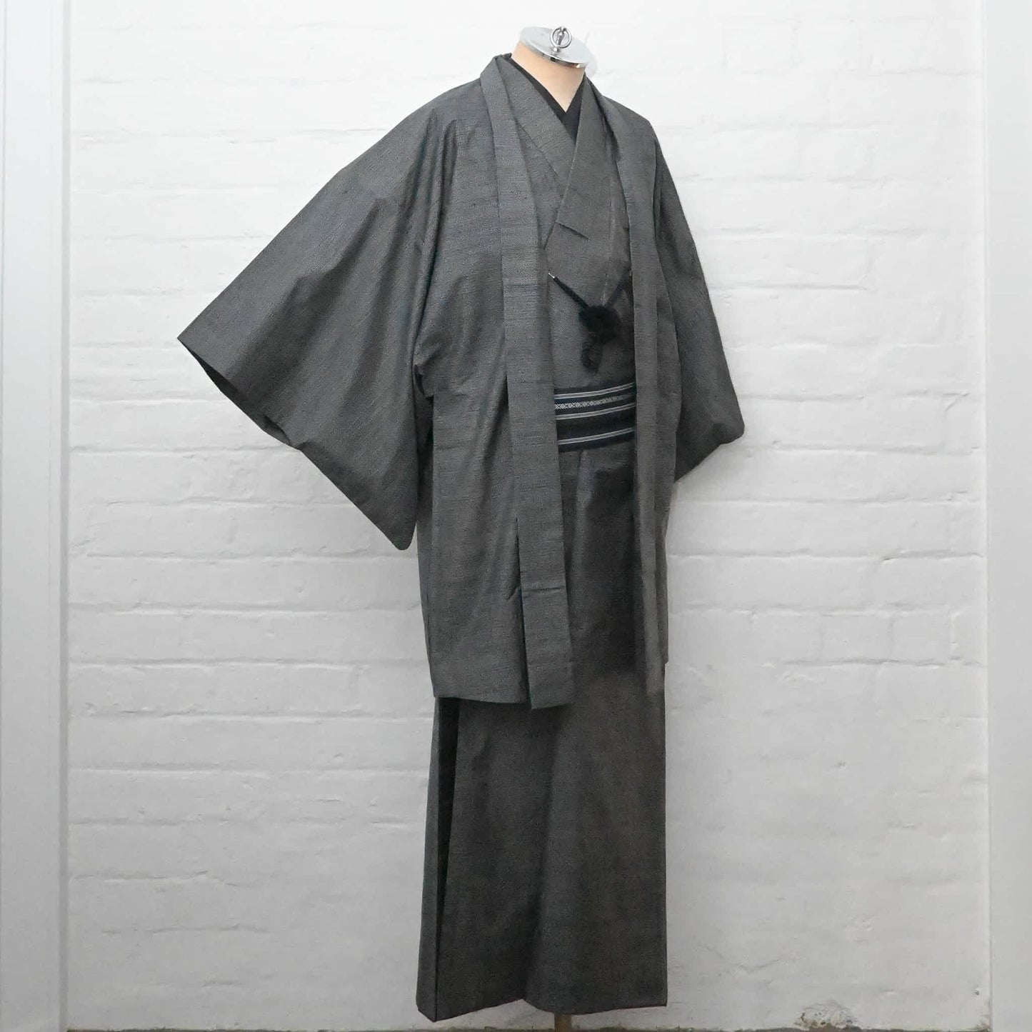 Vintage Men's Oshima Tsumugi Kimono Ensemble
