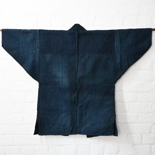 Rare Antique Indigo Boro Noragi