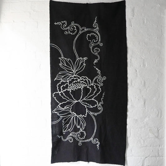 Vintage Indigo Tsutsugaki Cotton Panel