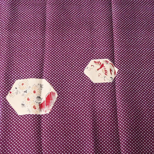Vintage Silk Kimono Fabric Piece