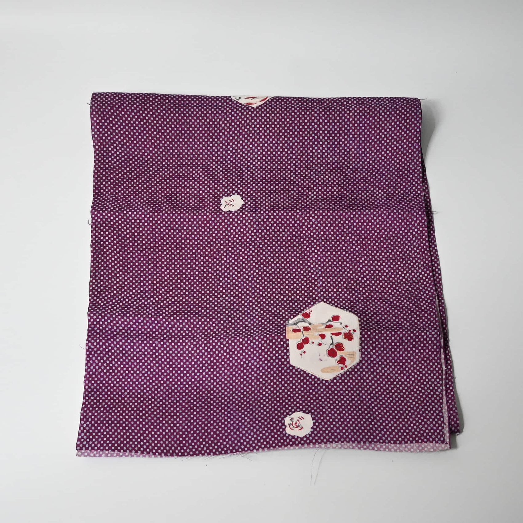 Vintage Silk Kimono Fabric Piece