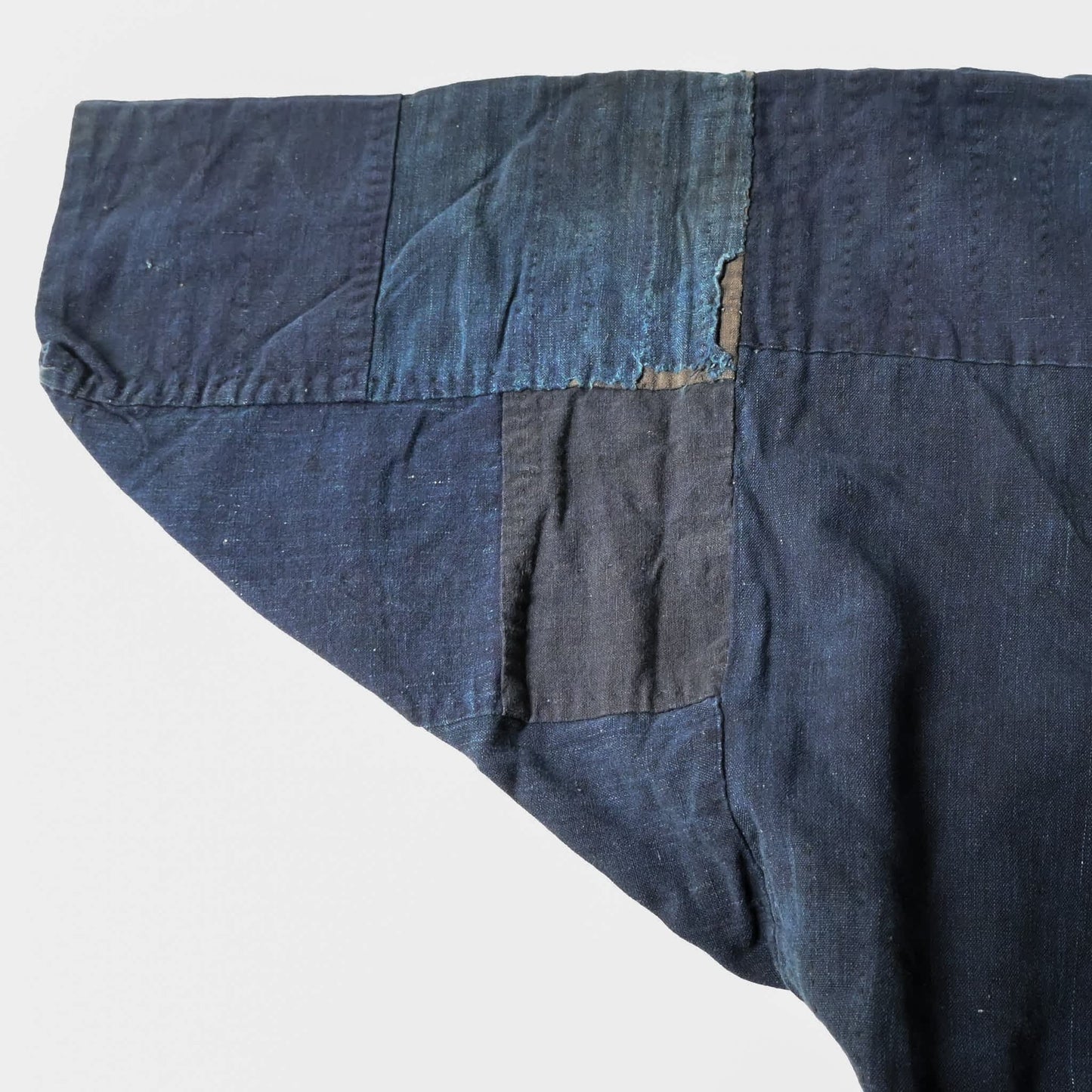 Rare Antique Indigo Boro Noragi