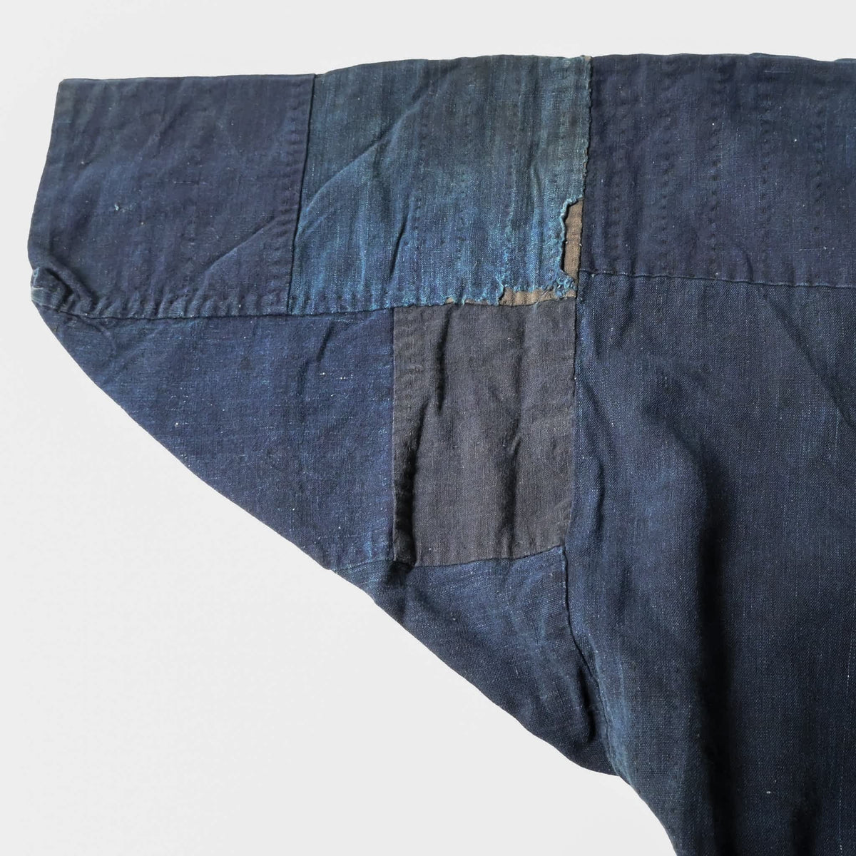 Rare Antique Indigo Boro Noragi
