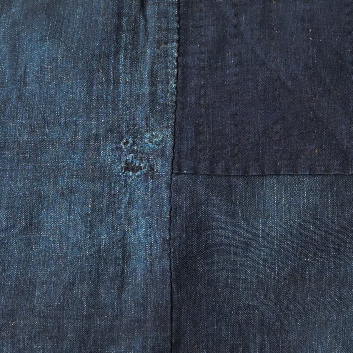 Rare Antique Indigo Boro Noragi