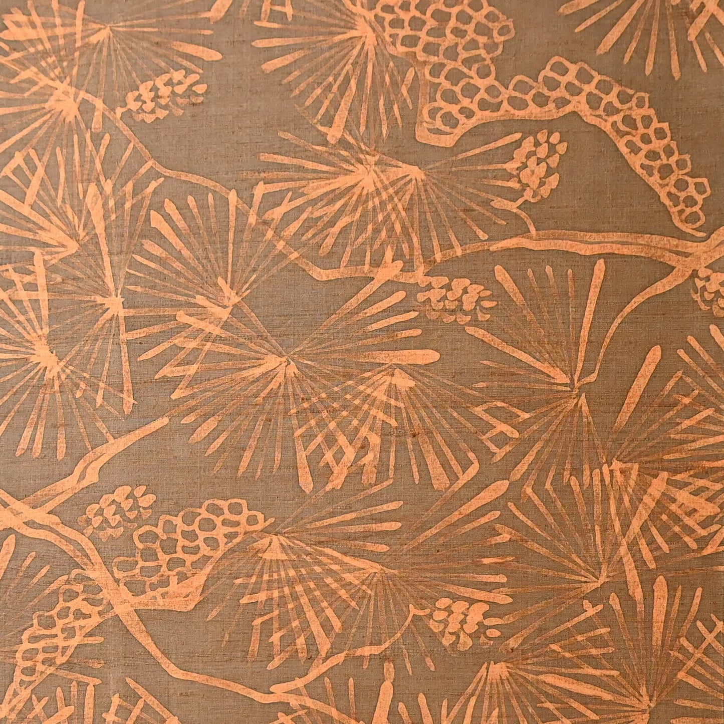 Vintage Tsumugi Silk Kimono Fabric Piece