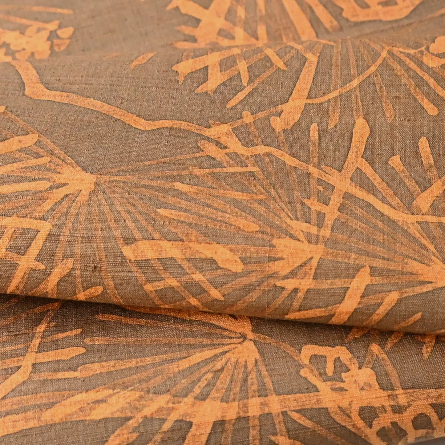 Vintage Tsumugi Silk Kimono Fabric Piece