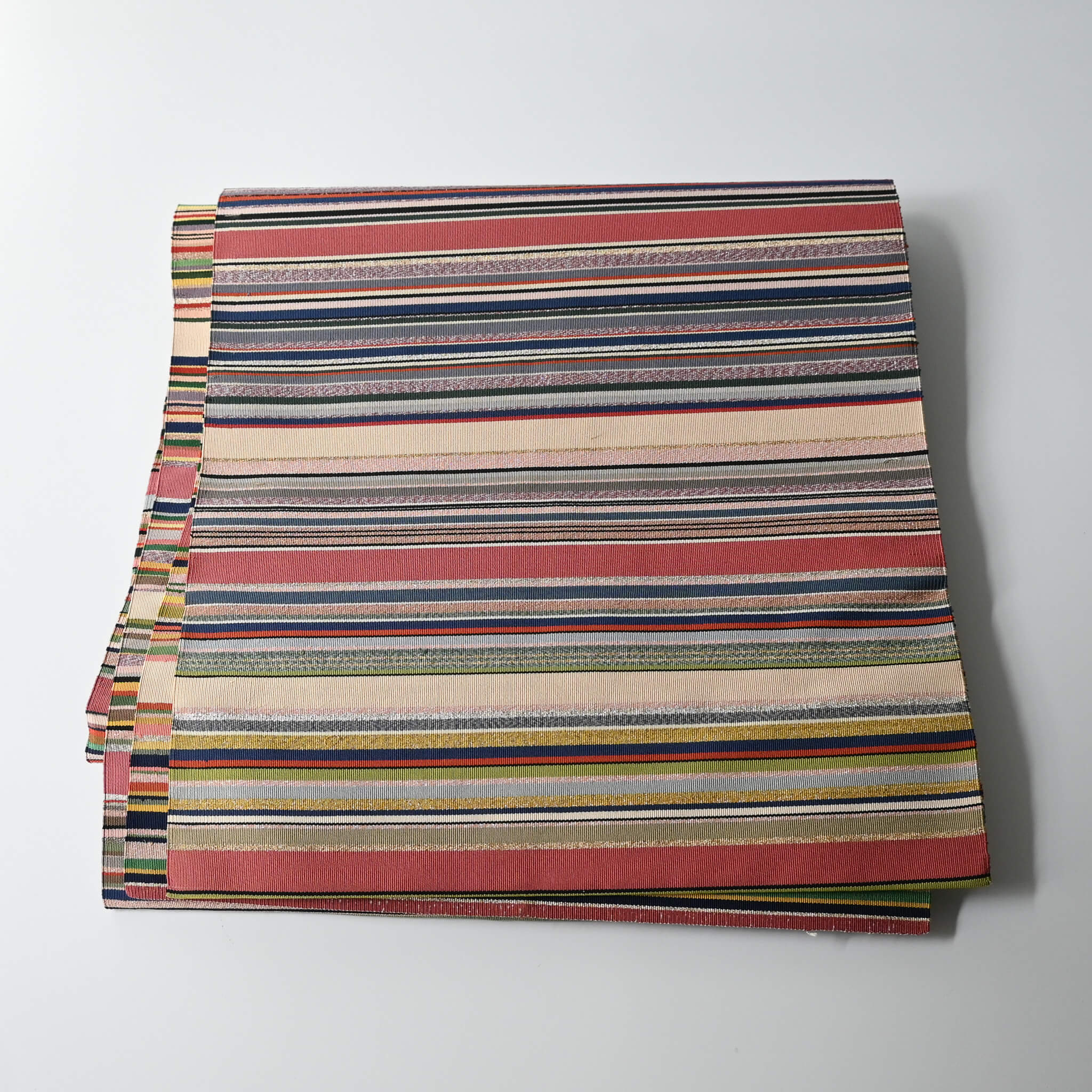 Vintage Women's Multi Stripe Tsuzure-ori Obi – Ziguzagu Textiles Vintage Women's Multi Stripe Tsuzure-ori Obi – Ziguzagu Textiles