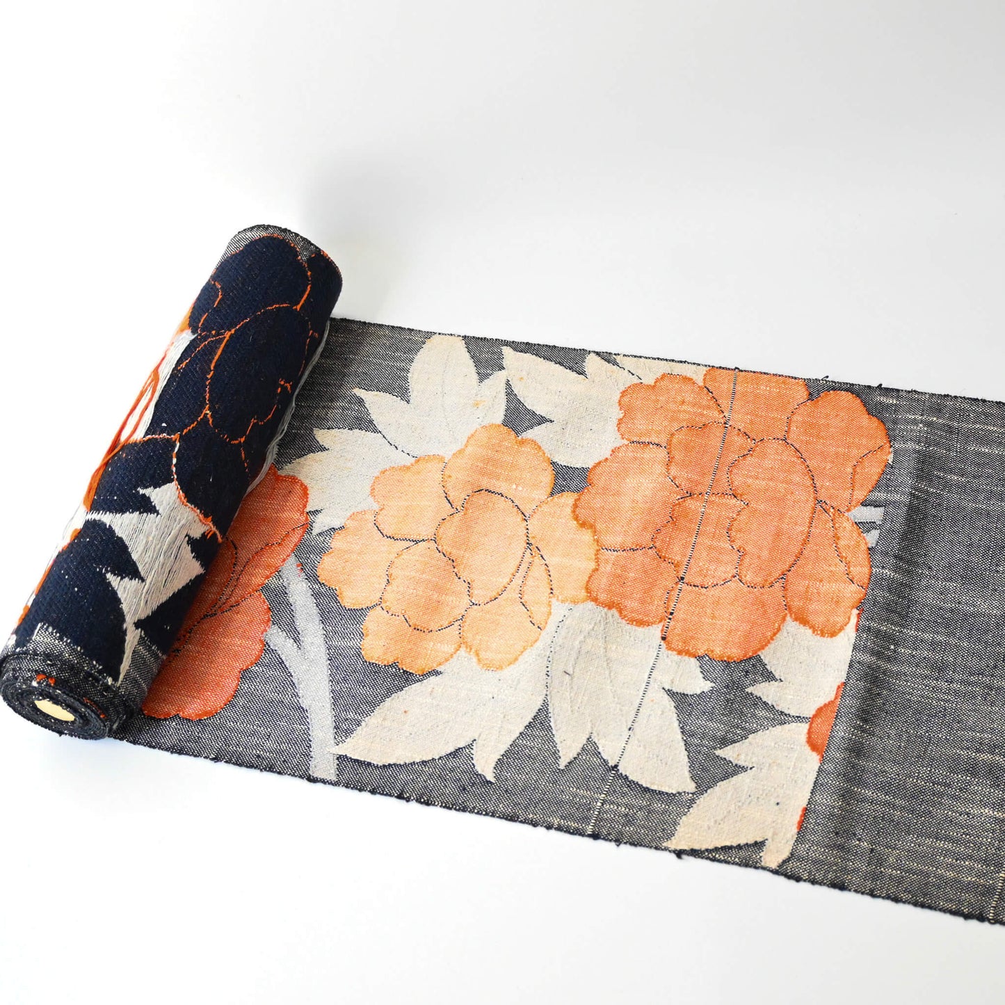 Vintage Unused Tsumugi Silk Obi Fabric
